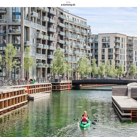 Luksuslejlighed Pa 7 Sal Med Elevator, Vestvendt Altan Og Udsigt Over Havn Og By Copenhagen Exterior photo