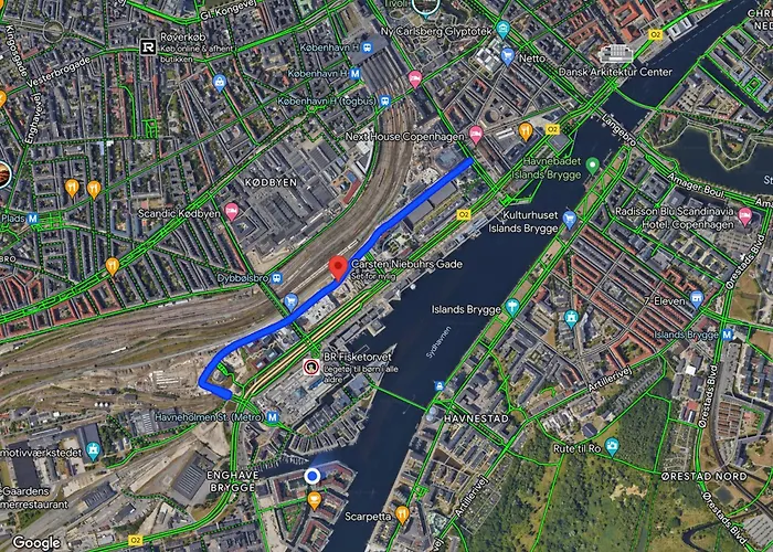 Luksuslejlighed Pa 7 Sal Med Elevator, Vestvendt Altan Og Udsigt Over Havn Og By