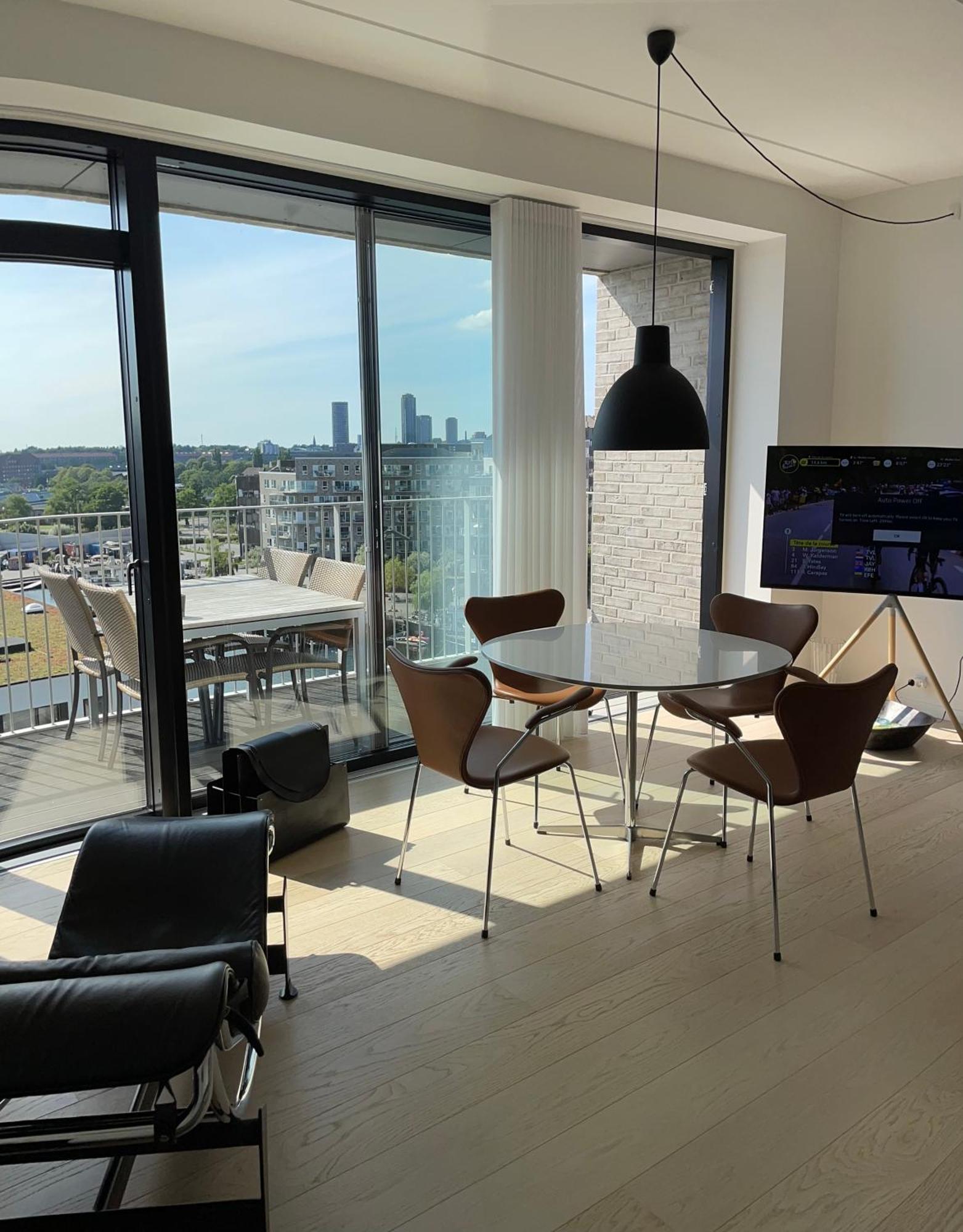 Luksuslejlighed Pa 7 Sal Med Elevator, Vestvendt Altan Og Udsigt Over Havn Og By * København